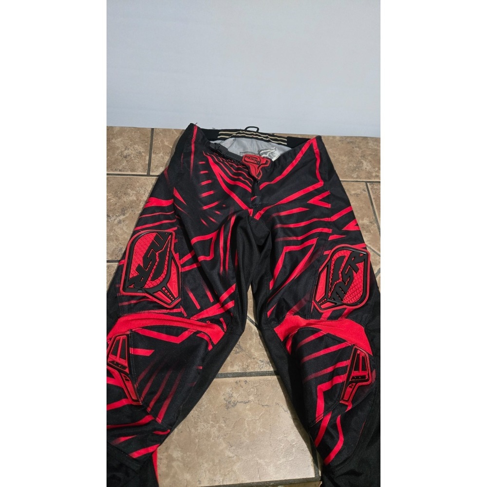 MSR Axis Motocross Youth Pants Red Black Size 30